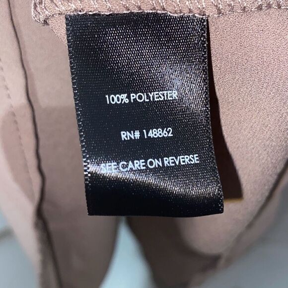 Torrid Women's Brown Pleated Popover Split Neckline Long Sleeve Blouse Size 00 - Picture 7 of 8